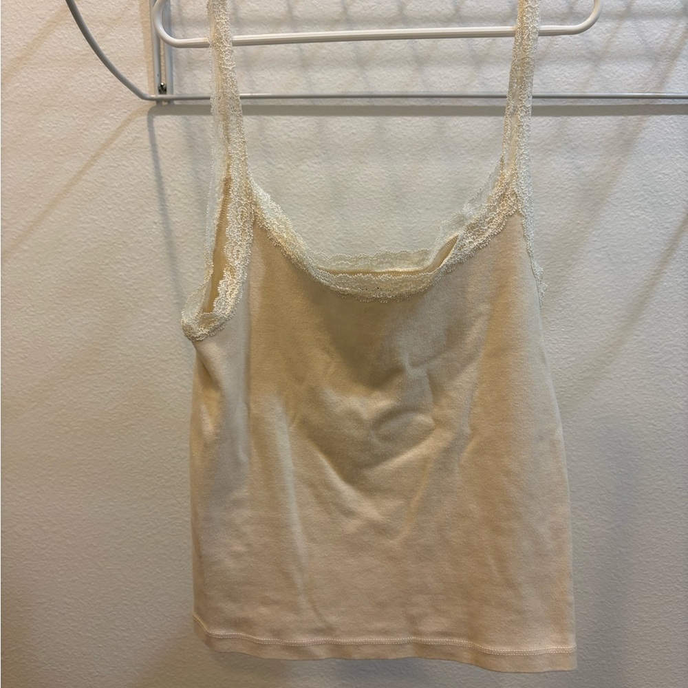 Brandy Melville Cream Lace Camisole